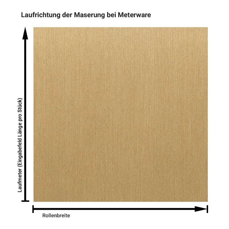 Metall „Soft Gold“ – Klebefolie in Metalloptik